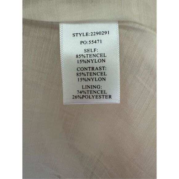 Size M Anthropologie Current Air Colorblock Floral Print MIDI Dress - Picture 6 of 6